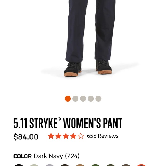 Women's Black 5.11 Tactical pants, size 4. New with tags - Picture 5 of 7